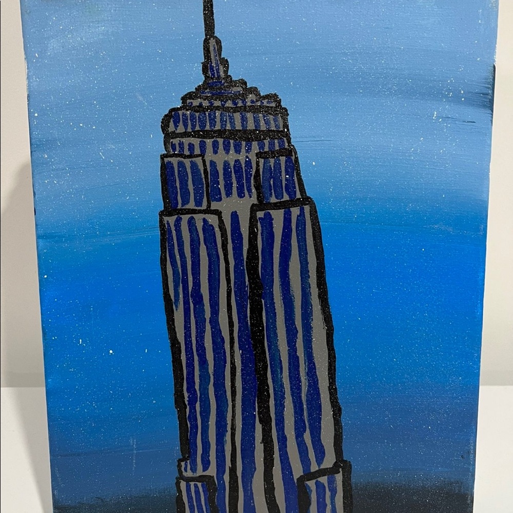 Empire State Building painting